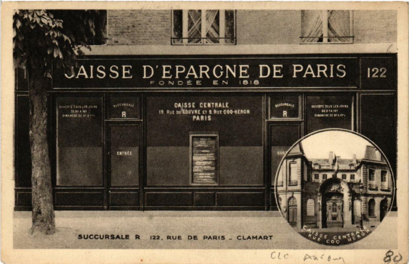 Carte postale ancienne Paris (1e) 122 Rue de Paris. Clamart à Clamart