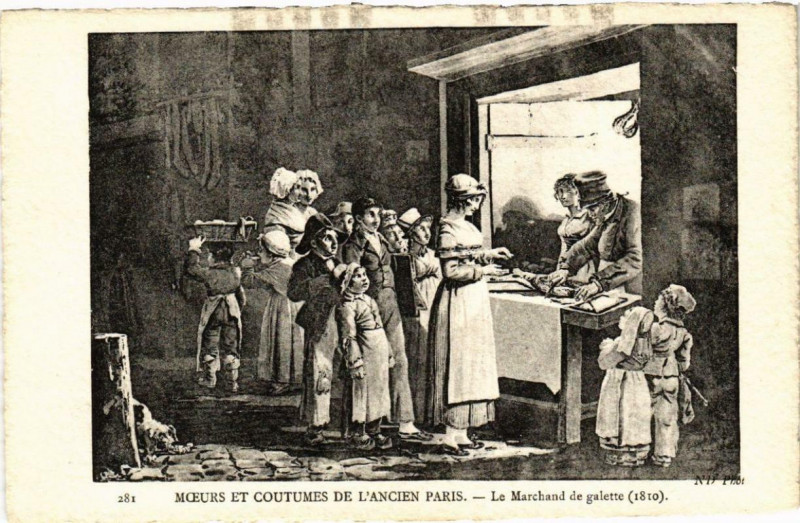 Carte postale ancienne Paris Moeurs et Coutumes. Le Marchand de Galette à Paris