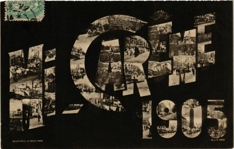Carte postale ancienne Paris Mi-Careme 1905 à Paris