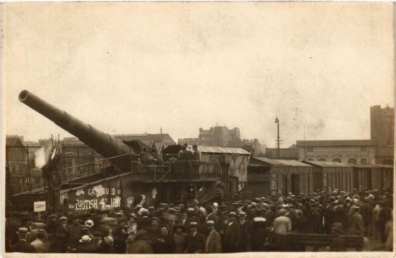 Carte postale ancienne Paris British 4th Army Carte Photo à Paris