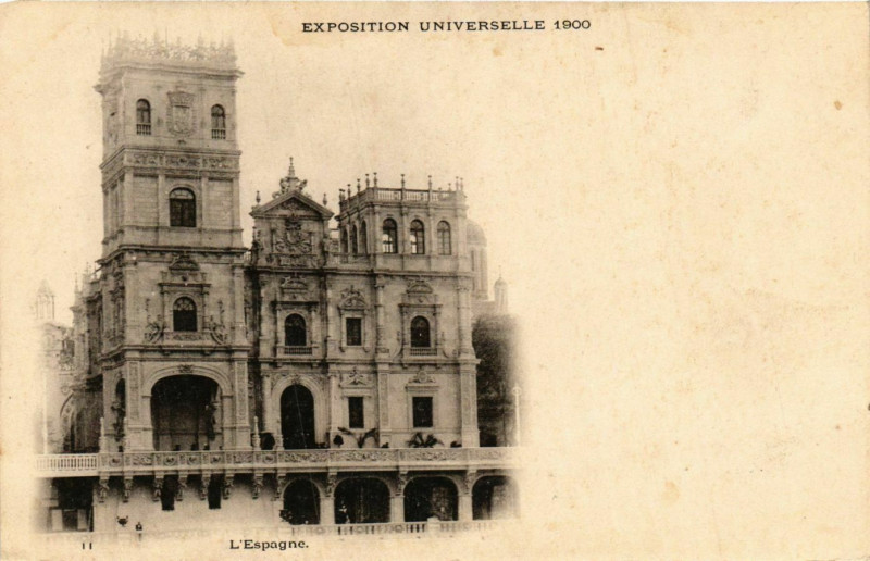 Carte postale ancienne Paris Expo 1900 l'Espagne à Paris