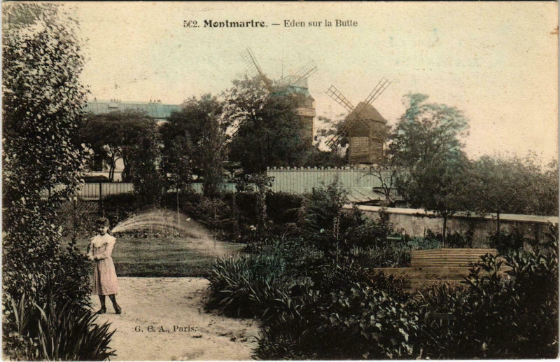 Carte postale ancienne Eden sur la Butte Montmartre à Paris 18e