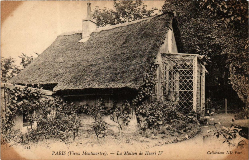 Carte postale ancienne Vieux Montmartre - Maison de Henri IV à Paris 18e