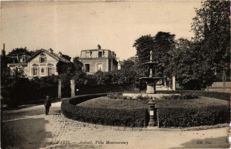 Carte postale ancienne Auteuil - Villa Montmorency à Paris 16e