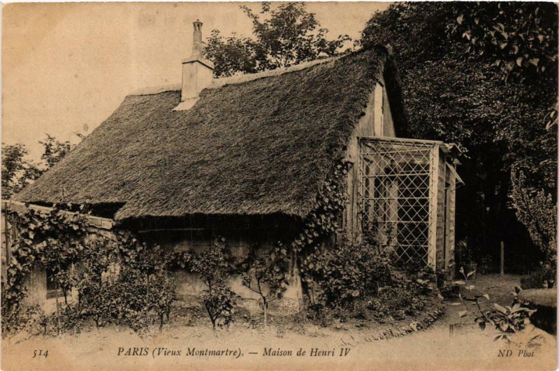Carte postale ancienne Vieux Montmartre - Maison de Henri IV à Paris 18e