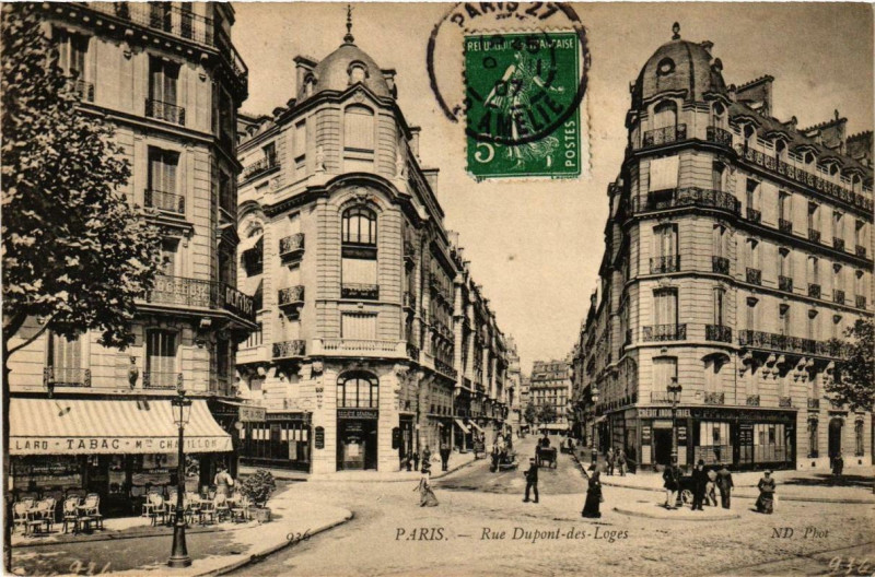 Carte postale ancienne Paris 7e Rue Dupont-des-Loges. Nd Phot à Paris 7e