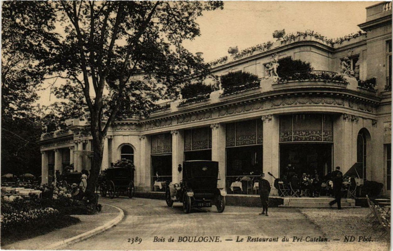 Carte postale ancienne Bois de Boulogne - Le Restaurant du Pré-Catelan à Paris
