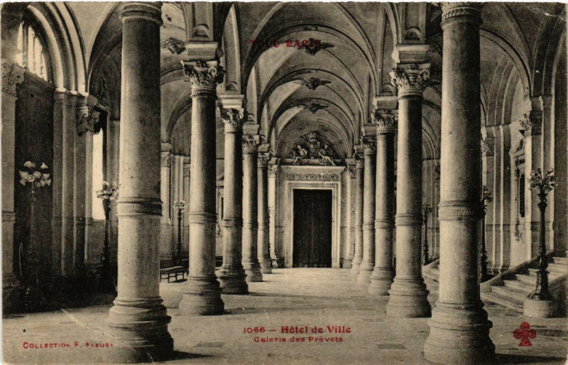 Carte postale ancienne Tout Paris (4e) 1066 - Hotel de Ville. Galerie es Prevots à Paris 4e