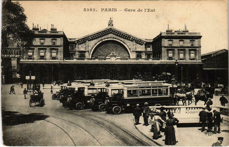 Carte postale ancienne Gare de l'Est à Paris 10e