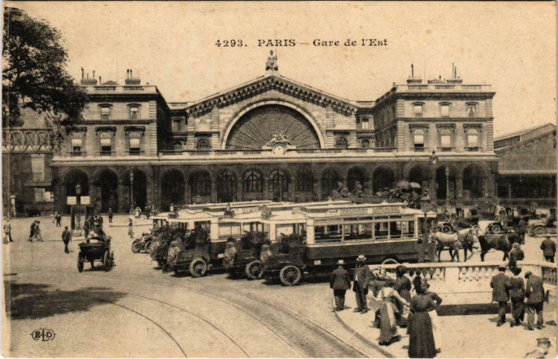 Carte postale ancienne Gare de l'Est à Paris 10e