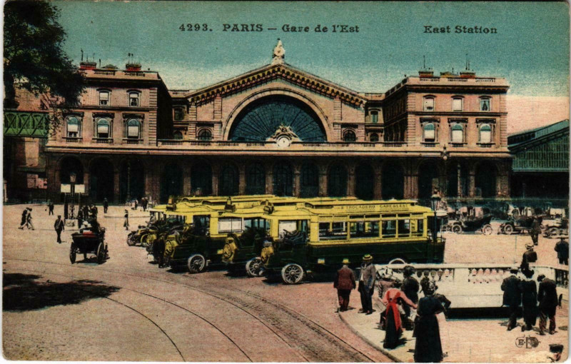 Carte postale ancienne Gare de l'Est à Paris 10e
