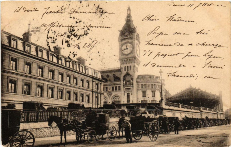 Carte postale ancienne Gare de Lyon à Paris 12e