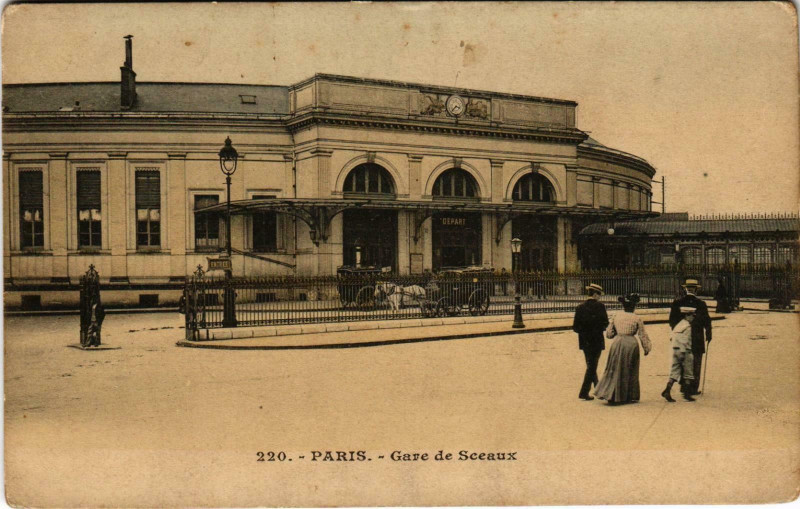 Carte postale ancienne Gare de Sceaux à Paris 14e