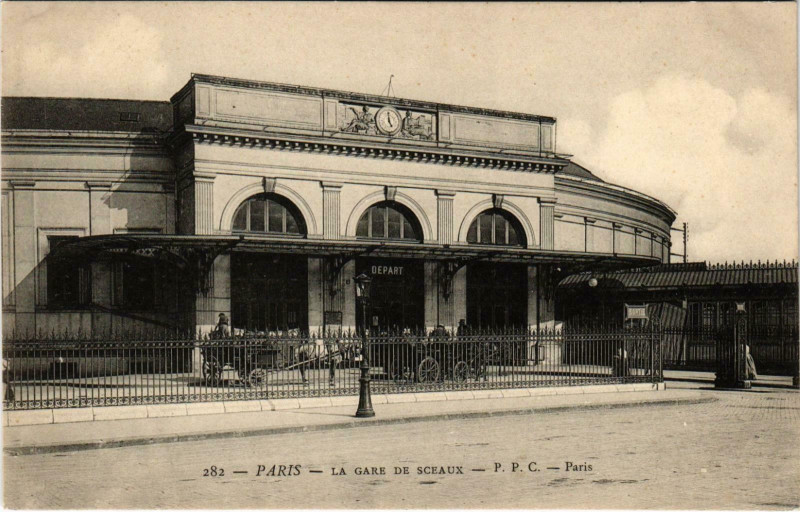 Carte postale ancienne La gare de Sceaux à Paris 14e