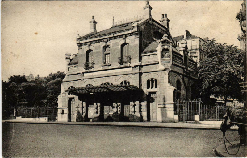 Carte postale ancienne Gare de Boulainvilliers à Paris 16e