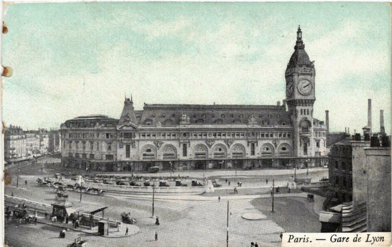 Carte postale ancienne Gare de Lyon à Paris 12e