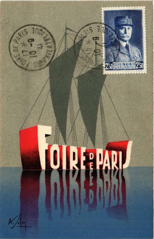 Carte postale ancienne Foire de Paris à Paris 15e