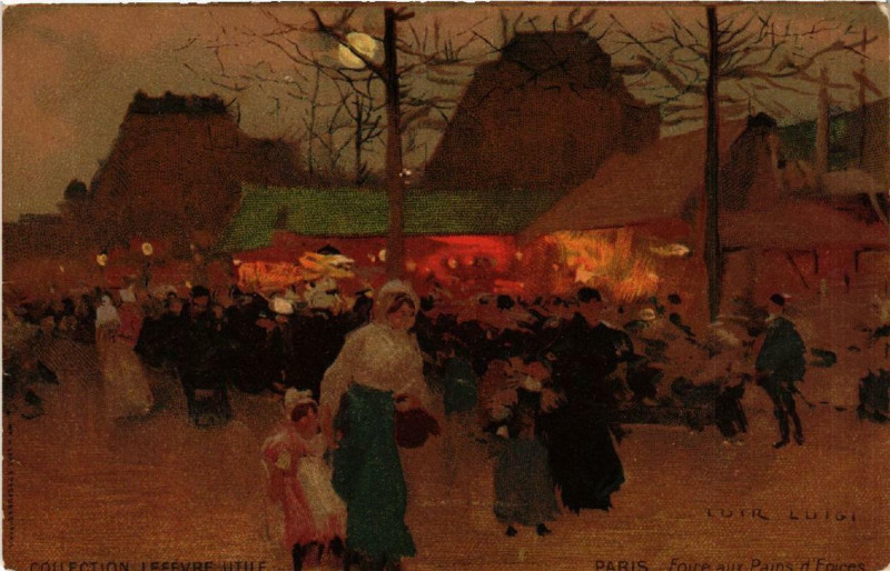 Carte postale ancienne Paris Foire aux Pains à Paris 12e