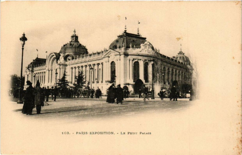 Carte postale ancienne Expo 1900 Paris Le Petit Palais à Paris