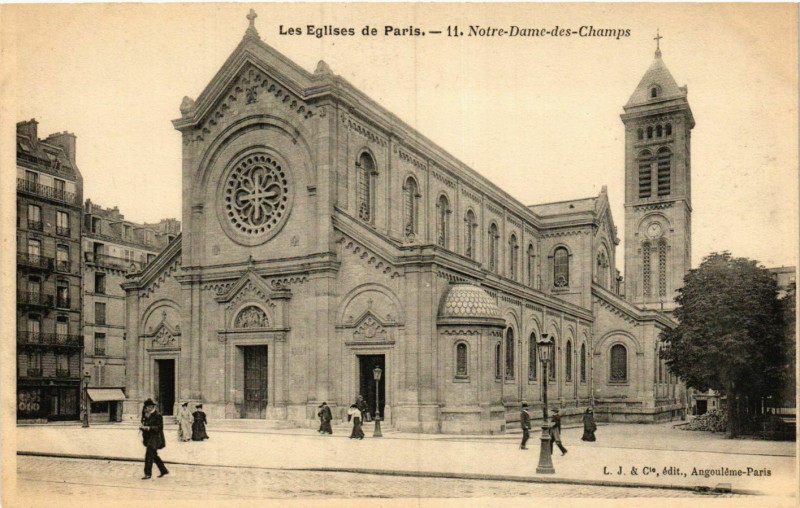 Carte postale ancienne Notre-Dame-des-Champs à Paris 14e