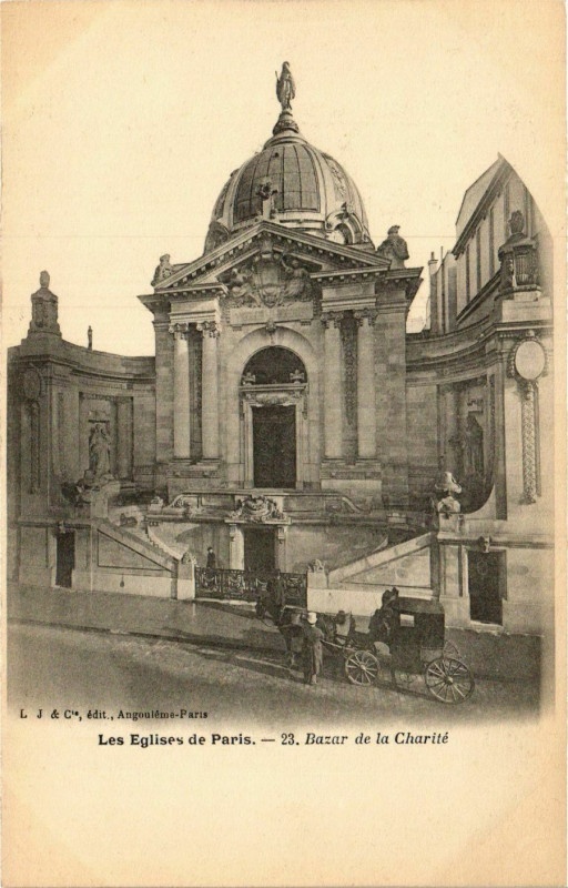 Carte postale ancienne Bazar de la Charité à Paris 8e