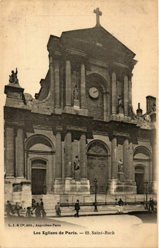 Carte postale ancienne Les Eglises de Paris. 69. Saint-Roch à Paris 1er