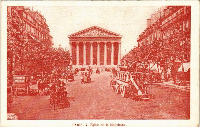 Carte postale ancienne Paris (8e) Eglise de La Madeleine à Paris 8e