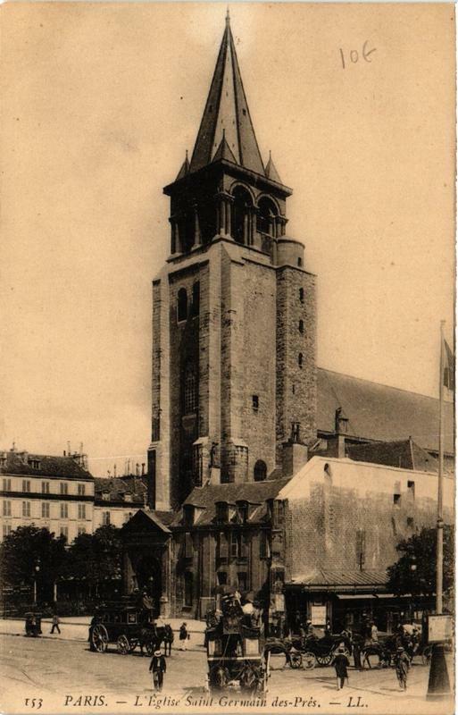 Carte postale ancienne Paris (6e) L'Eglise Saint-Germain-des-Pres à Paris 6e