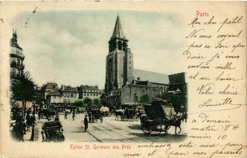 Carte postale ancienne Paris 6e Eglise Saint-Germain des Pres à Paris 6e