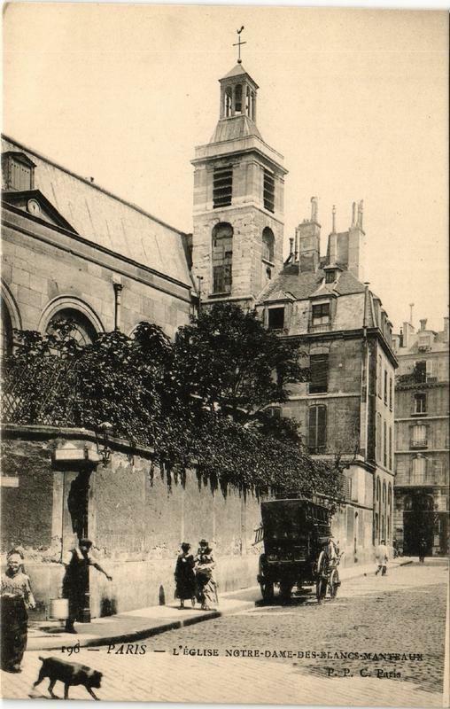 Carte postale ancienne Paris (13e) L'Eglise Nd des Blancs Manteaux à Paris 13e