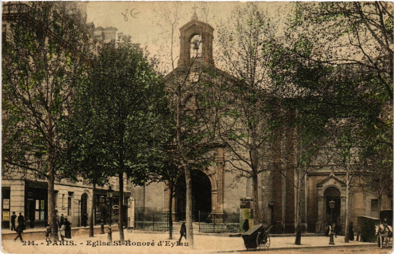 Carte postale ancienne Eglise Saint-Honoré d'Eylau à Paris 16e