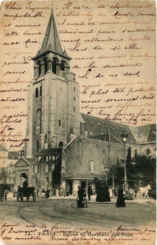 Carte postale ancienne Paris (6e) Eglise Saint-Germain des Pres à Paris 6e