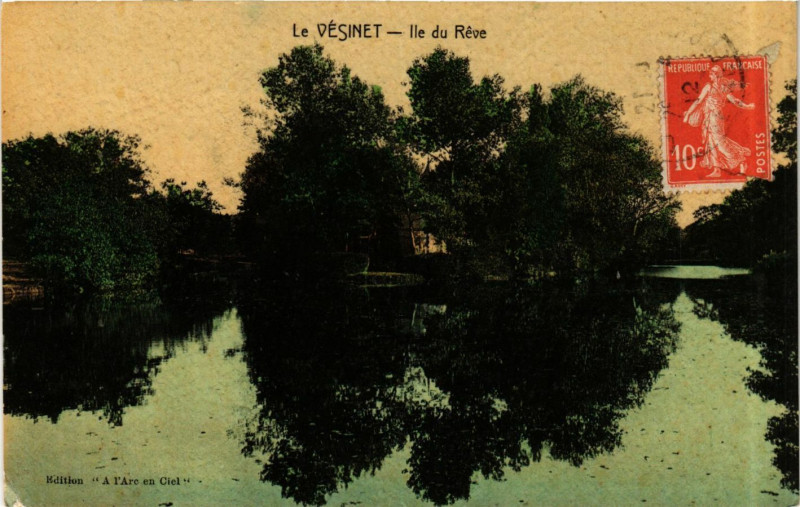 Carte postale ancienne Le Vesinet - Ile du Réve au Vésinet