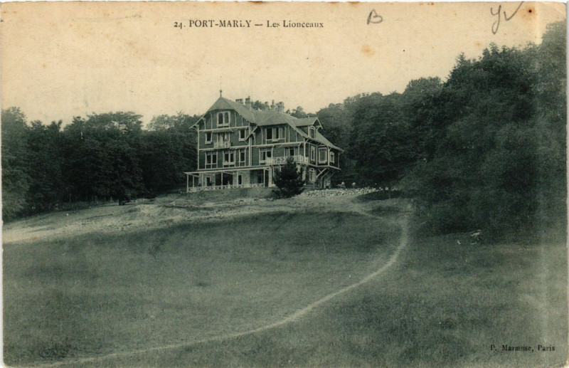 Carte postale ancienne Port-Marly - Le Lionceaux