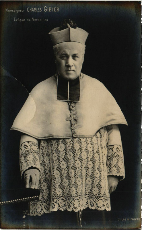 Carte postale ancienne Monseigneur Charles Gibier - Evéque de Versailles à Versailles