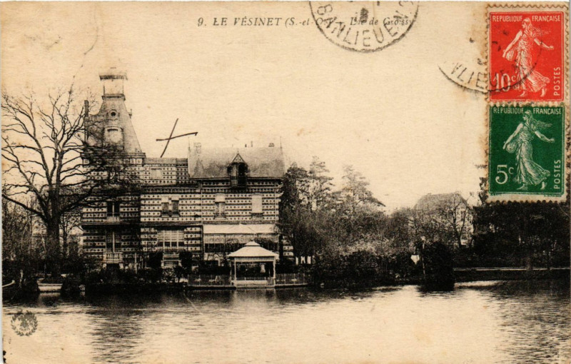 Carte postale ancienne Le Vesinet - Isle de Grossy au Vésinet