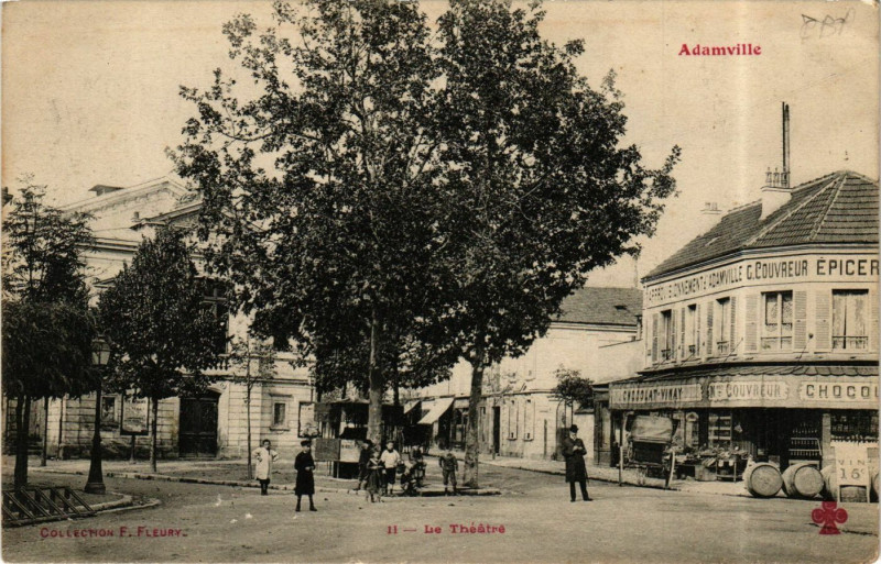 Carte postale ancienne Adamville - Le Théatre
