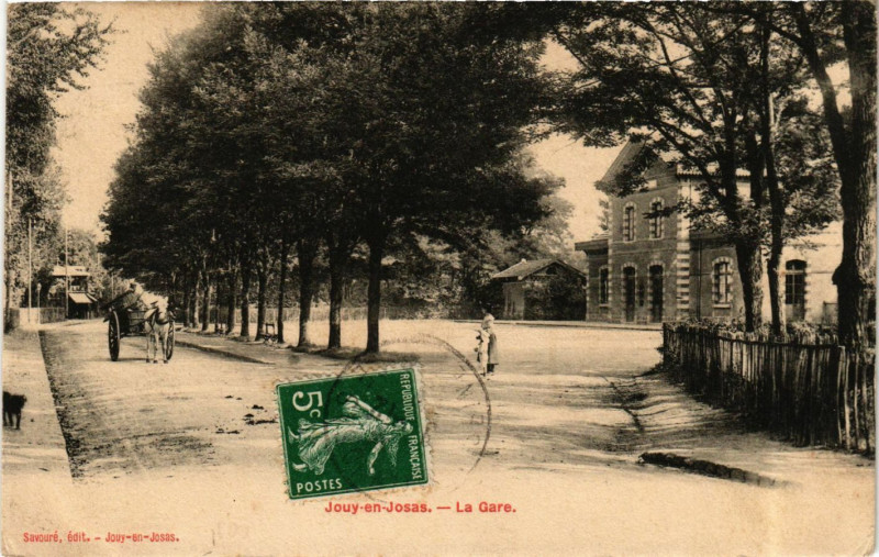 Carte postale ancienne Jouy-en-Josas - La Gare à Jouy-en-Josas