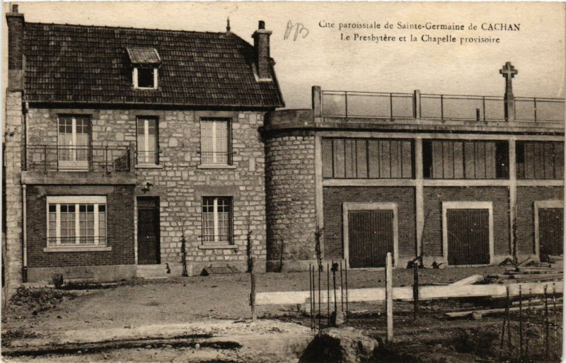 Carte postale ancienne Cité paroissiale de Sainte-GERMAINe de Cachan - Le Presbytere et.. à Cachan