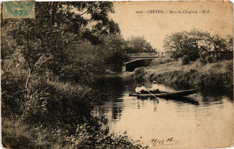 Carte postale ancienne Creteil - Bras du Chapitre à Créteil