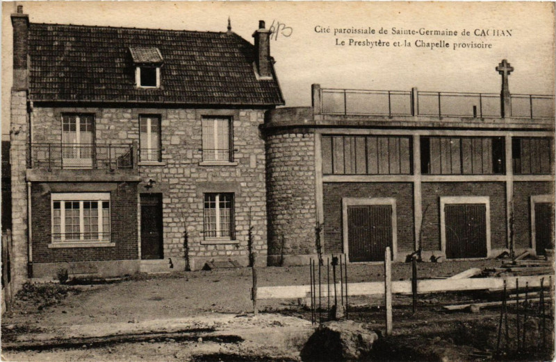 Carte postale ancienne Cité paroissiale de Sainte-GERMAINe de Cachan - Le Presbytere .. à Cachan