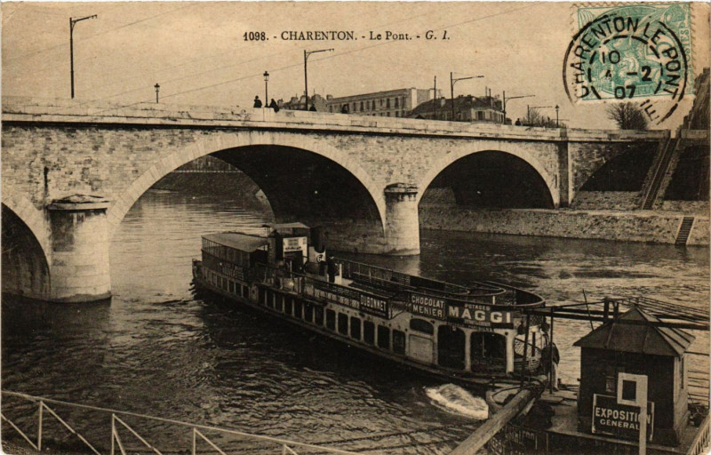Carte postale ancienne Charenton - Le Pont à Charenton-le-Pont