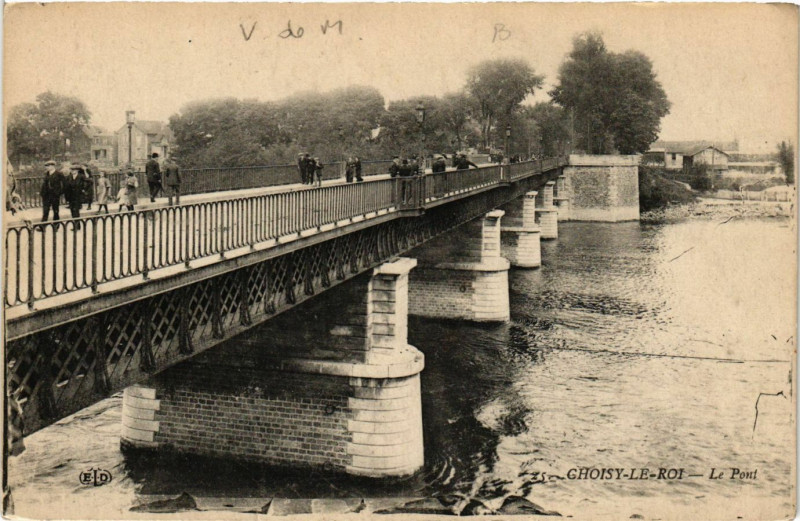 Carte postale ancienne Choisy-le-Roi - Le Pont à Choisy-le-Roi