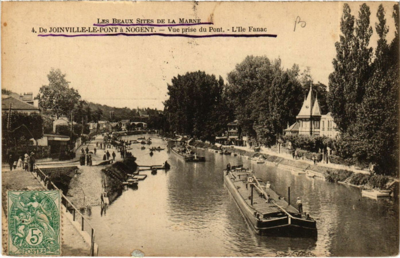 Carte postale ancienne Les Beaux Sites de la Marne - De Joinville-le-Pont a Nogent - .. à Joinville-le-Pont