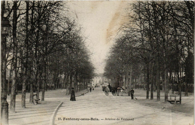 Carte postale ancienne Fontenay-sous-Bois - Avenue de Fontenay à Fontenay-sous-Bois