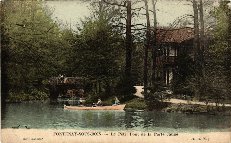 Carte postale ancienne Fontenay-sous-Bois - Le Petit Pont de la Porte Jaune à Fontenay-sous-Bois