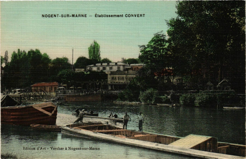 Carte postale ancienne Nogent-sur-Marne - Etabl. Convert à Nogent-sur-Marne