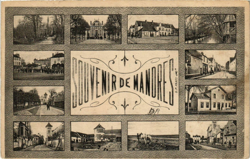 Carte postale ancienne Souvenir de Mandres