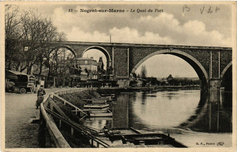 Carte postale ancienne Nogent-sur-Marne - Le Quai du Port à Nogent-sur-Marne