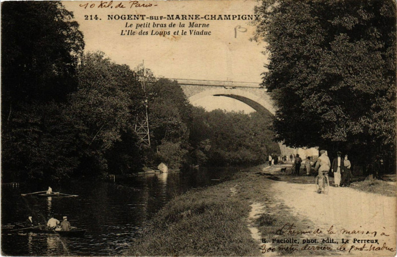Carte postale ancienne Nogent-sur-Marne-Champigny - Le petit btas de la Marne-L'Ile des.. à Nogent-sur-Marne
